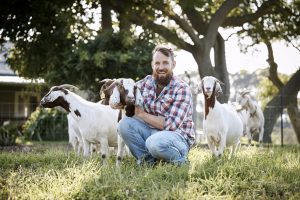 Paul West with animals