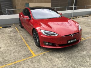 Tesla Parked