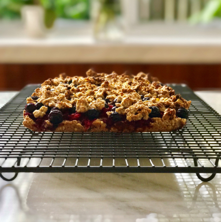 Oat & Barley Berry Crumble Slice